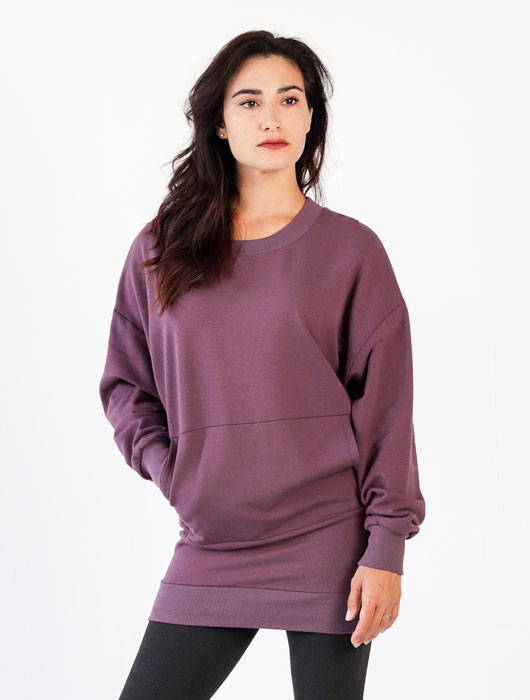 Tunique ample vieux mauve